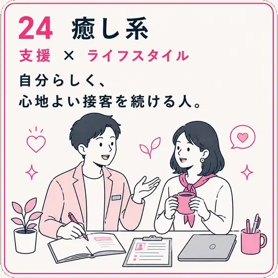 癒し系 支援 × ライフスタイル