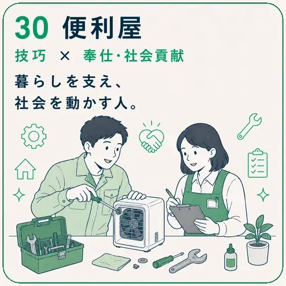 便利屋 技巧 × 奉仕・社会貢献