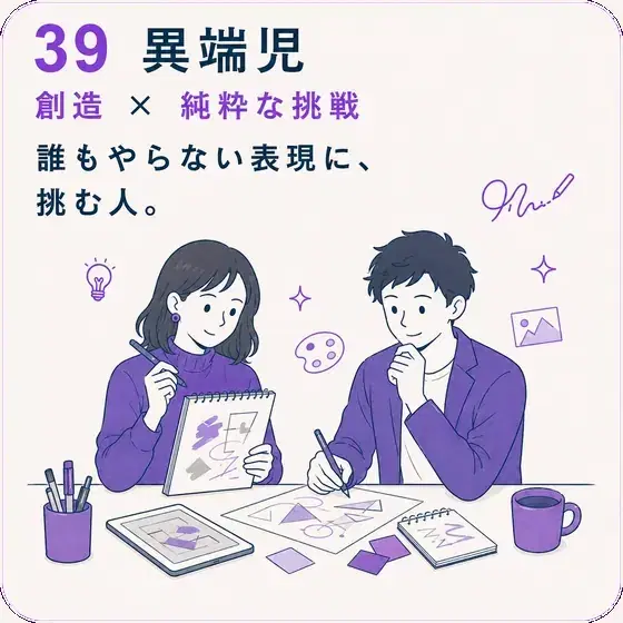 異端児 創造 × 純粋な挑戦